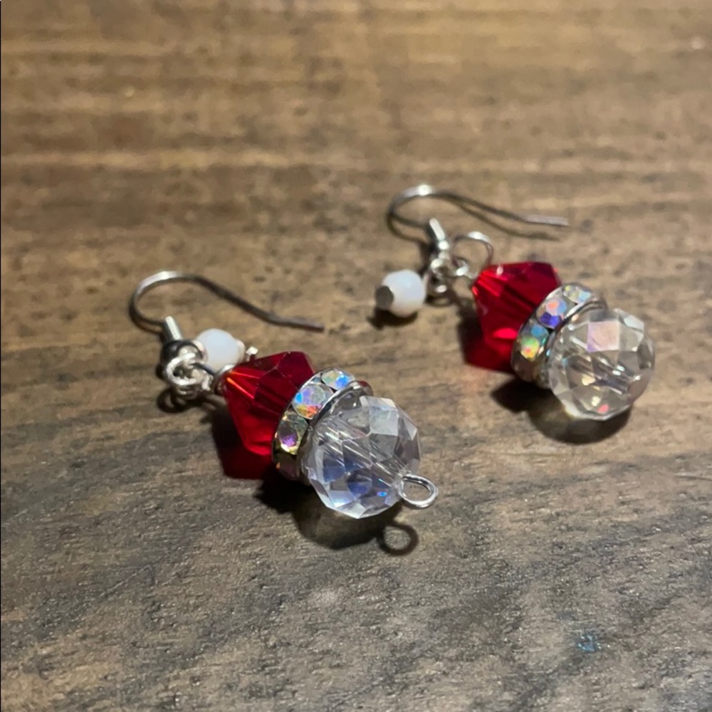 Homemade Earrings (Santa)